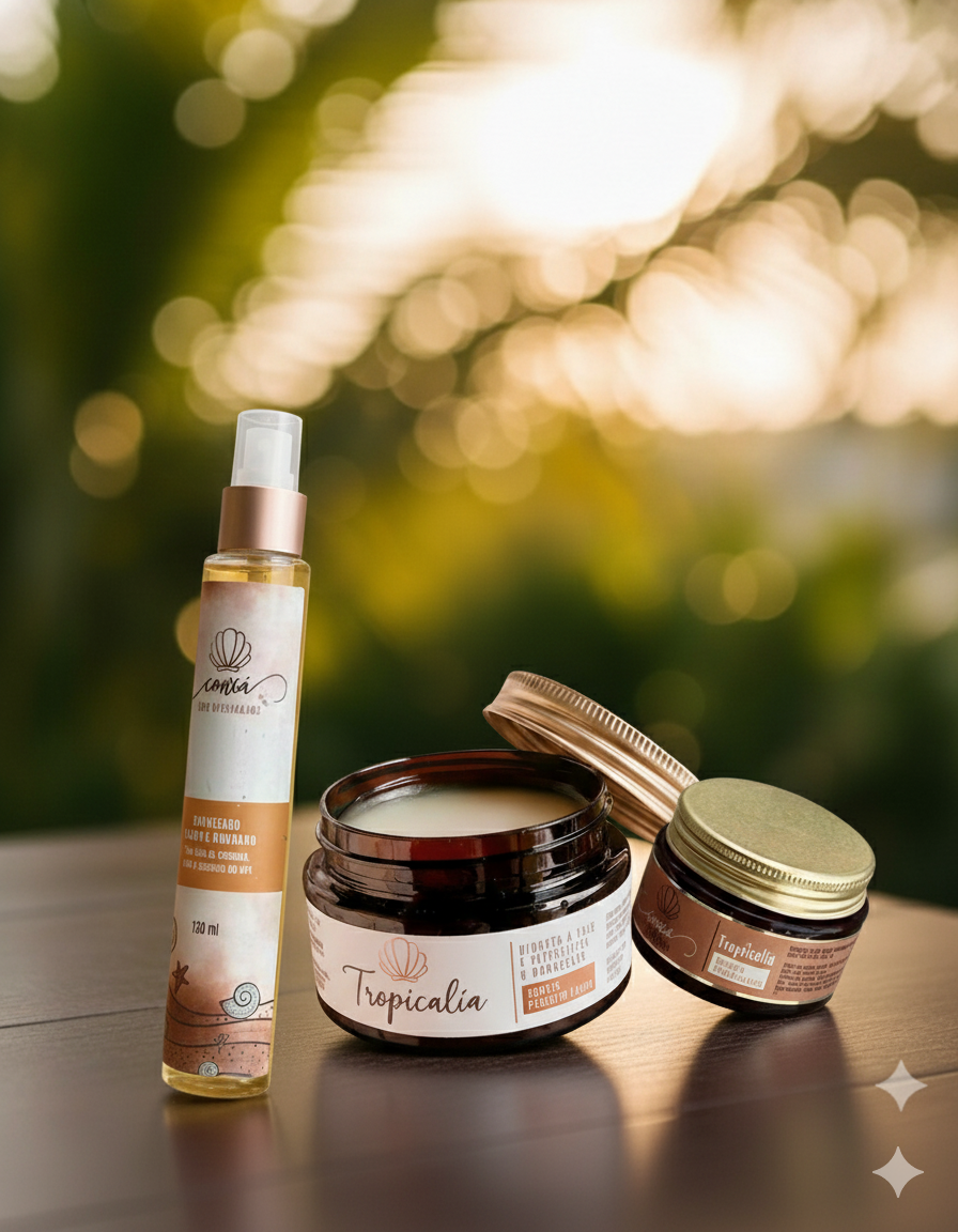 Kit bronzeador + Hidratante + Body Splash | Tropicalia